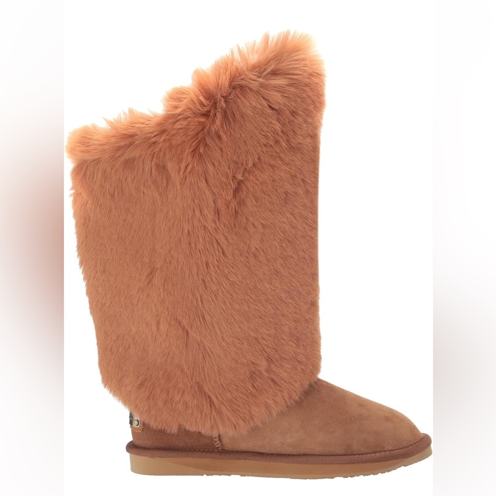 Australia Luxe Collective Hun Chestnut Fur Winter Boots NIB 37 US 6.5